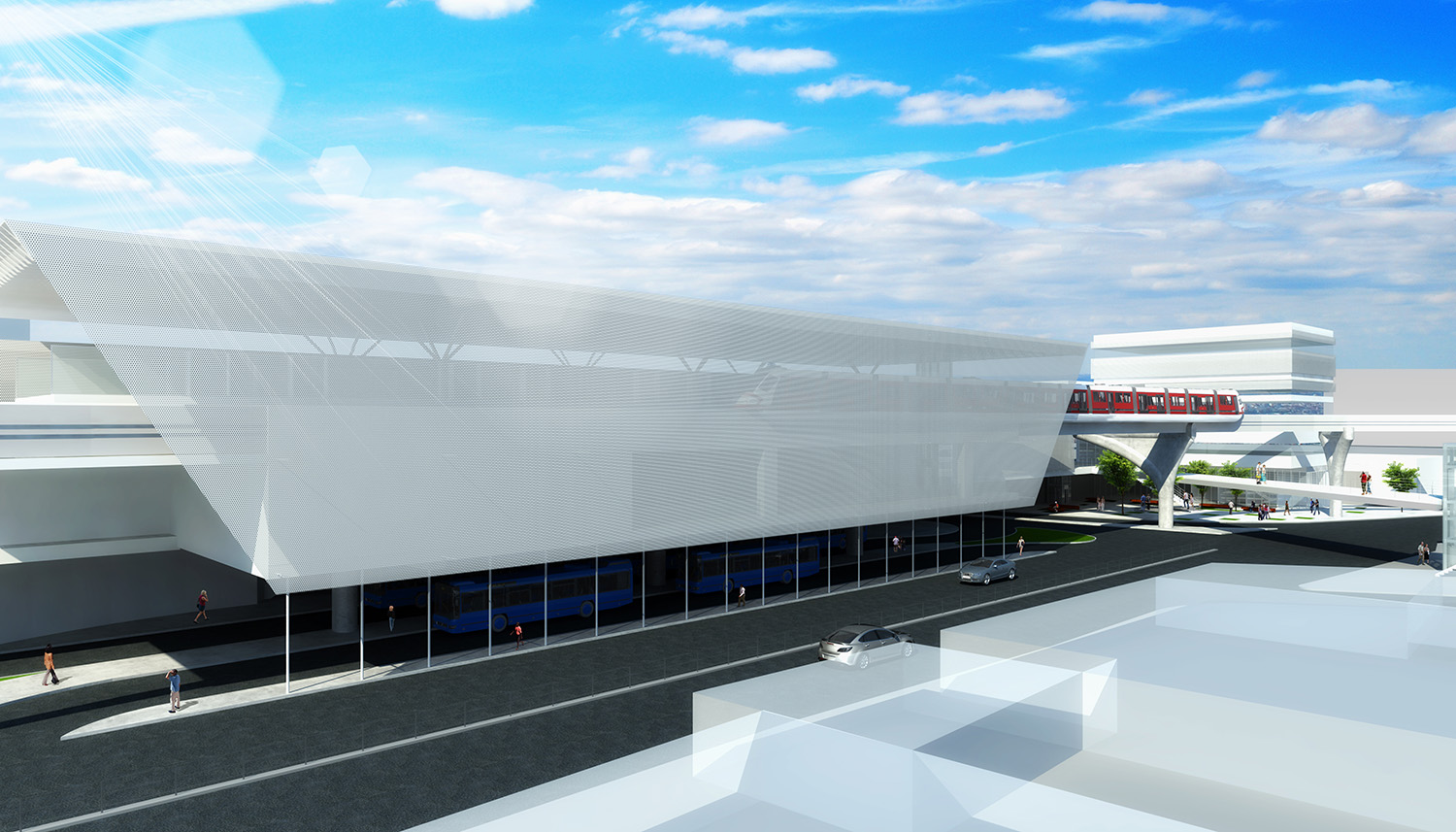 Maquete Eletrônica Miriã Tamíris: Miriarq3d - TCC TFG estação monotrilho